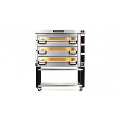 PM 733ED Piec do pizzy 3-komorowy sterowany elektronicznie 3x11x⌀25 cm | Modular PM 700 Pizza Master
