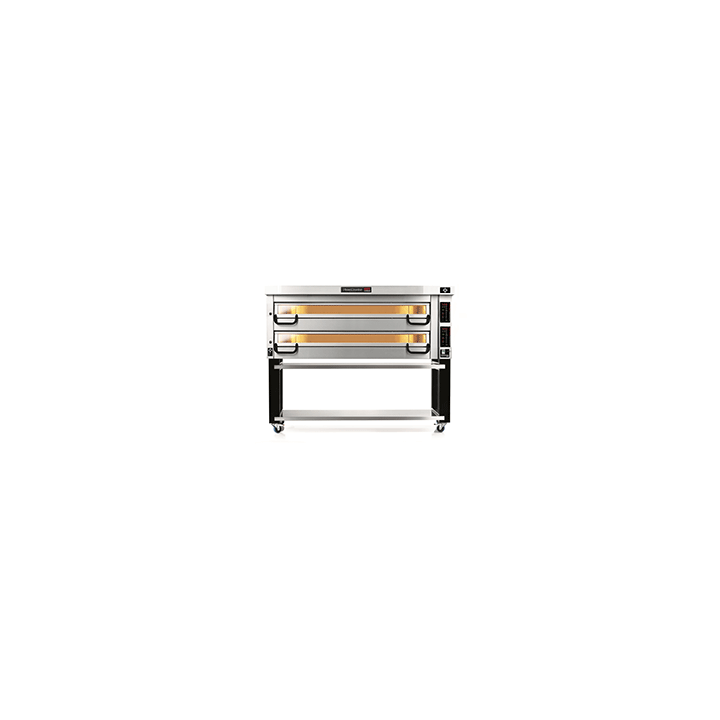 PM 942ED Piec do pizzy 2-komorowy sterowany elektronicznie 2x24x⌀25 cm | Modular PM 900 Pizza Master