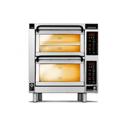 PM 402ED-1 Piec do pizzy 2-komorowy sterowany elektronicznie 3x⌀25 cm - 3 piętra | CounterTop 400 Pizza Master