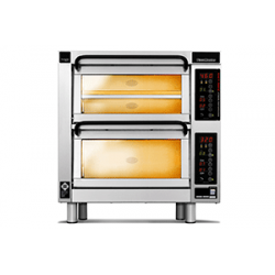PM 452ED-1 Piec do pizzy 2-komorowy sterowany elektronicznie 6x⌀25 cm - 3 piętra | CounterTop 450 Pizza Master