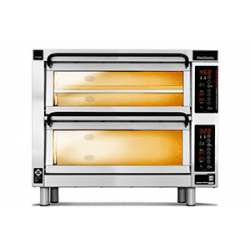 PM 352ED-DW Piec do pizzy 2-komorowy sterowany elektronicznie 4x⌀25 cm - 2 piętra | CounterTop 350 Pizza Master