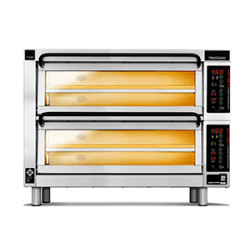 PM 402ED -1DW Piec do pizzy 2-komorowy sterowany elektronicznie 12x⌀25 cm - 3 piętra | CounterTop 400 Pizza Master