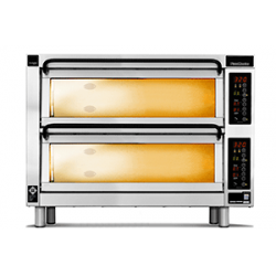 PM 402ED -2DW Piec do pizzy 2-komorowy sterowany elektronicznie 16x⌀25 cm - 4 piętra | CounterTop 400 Pizza Master
