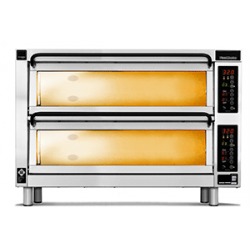 PM 452ED -2DW Piec do pizzy 2-komorowy sterowany elektronicznie 16x⌀25 cm - 4 piętra | CounterTop 450 Pizza Master