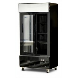 Szafa chłodnicza przeszklona czarny 1000L Szron LG 1000S BLACK