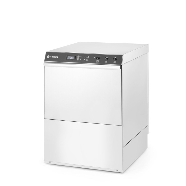 Zmywarka 50x50 Doppio pompa spustowa, 2 dozowniki, HENDI, 230V/400V 2 cykle mycia