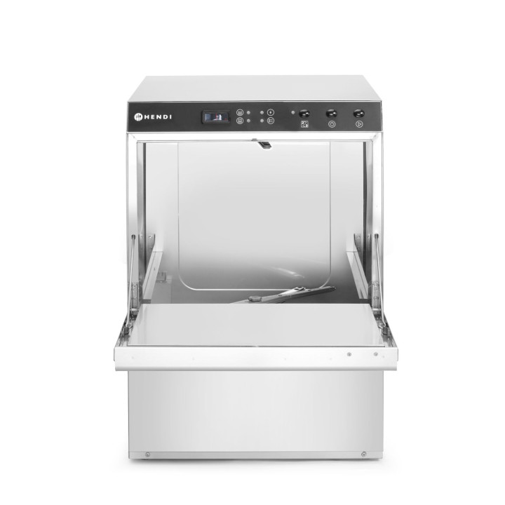 Zmywarka 50x50 Doppio pompa spustowa, 2 dozowniki, HENDI, 230V/400V 2 cykle mycia