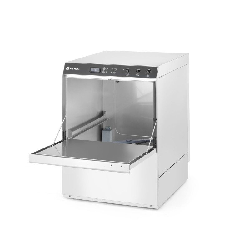 Zmywarka 50x50 Doppio pompa spustowa, 2 dozowniki, HENDI, 230V/400V 2 cykle mycia