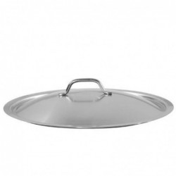 Pokrywka polerowana, stal 18/10, z uchwytem na górze , HENDI, Profi Line, średnica 16cm, ⌀160x(H)45mm, Okrągły