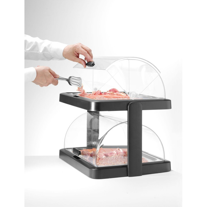 Podwójna witrynka chłodząca roll-top Duo UNIQ