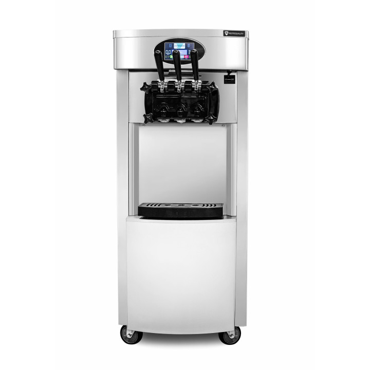 Maszyna do lodów włoskich | automat do lodów soft | nocne chłodzenie | 2 smaki + mix | pompa napowietrzająca | 2x6l | RQ828C