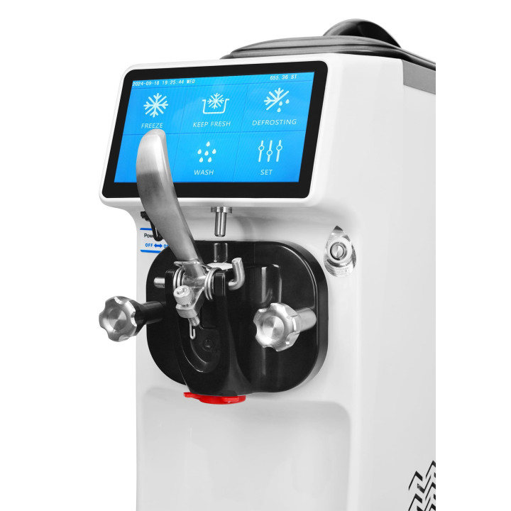 Maszyna do lodów włoskich RQ16E PRO | 1 smak | pompa napowietrzająca | nocne chłodzenie | duży wyświetlacz | nastawna | 6l