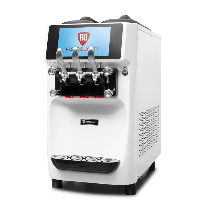 Maszyna do lodów włoskich RQ32E PRO | 2 smaki + mix | pompa napowietrzająca | nocne chłodzenie | duży wyświetlacz | 32l