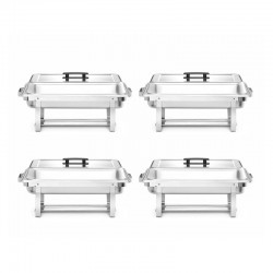 Podgrzewacz na pastę – zestaw 4 szt., HENDI, GN 1/1, 7,5L, 600x355x(H)305mm