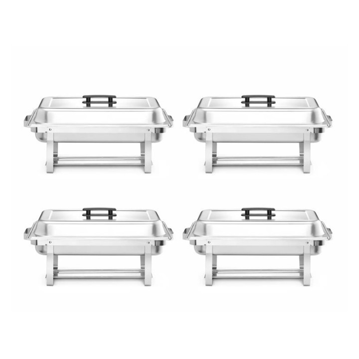 Podgrzewacz na pastę – zestaw 4 szt., HENDI, GN 1/1, 7,5L, 600x355x(H)305mm