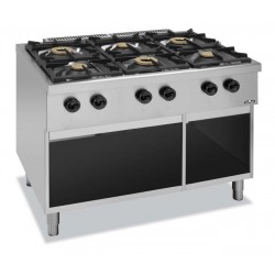 Kuchnia gazowa na podstawie z trzech stron zamkniętej C6SA77G