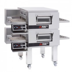 Elektryczny piec taśmowy T98 2 komory z podstawą Moretti Forni MFMTT98ET2S