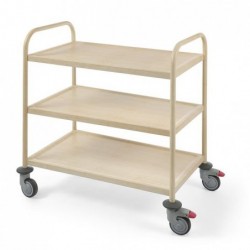 Wózek do serwowania w okleinie drewnianej ciemny