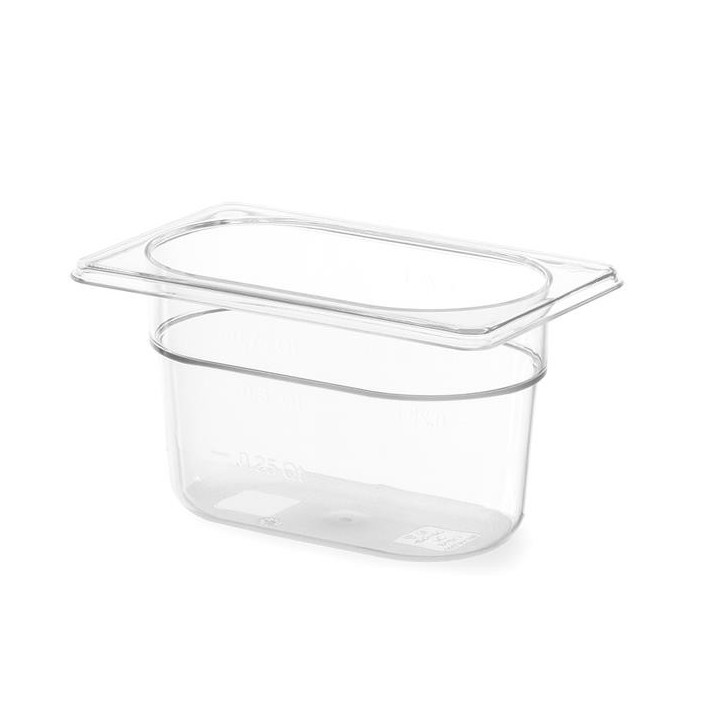 Pojemnik GN 1/9 - 176x108 mm  65 mm Hendi poliwęglan 861837