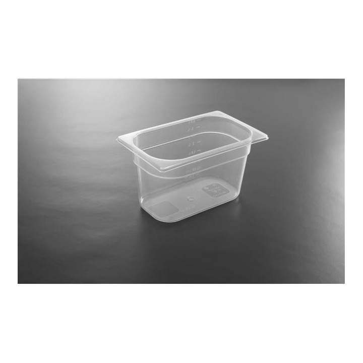 Pojemnik GN 1/4 - 265x162 mm  200 mm Hendi polipropylen 880302