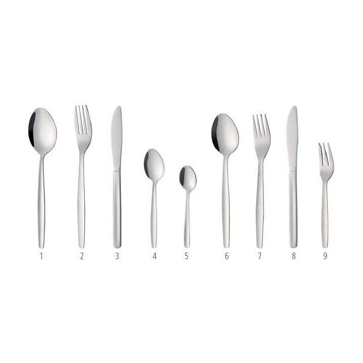 Sztućce Budget Line widelczyk do ciasta - zestaw 24 szt.