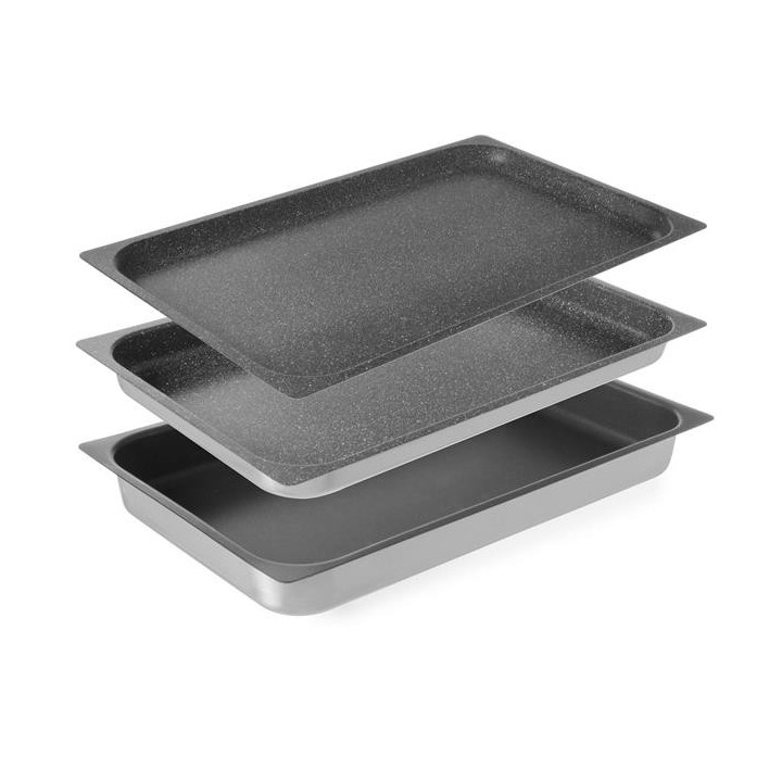 Pojemnik aluminiowy GN 1/1 z powłoką nieprzywierającą taca 65