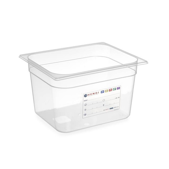 Pojemnik GN 1/2 - 325x265 mm  150 Hendi polipropylen 880166