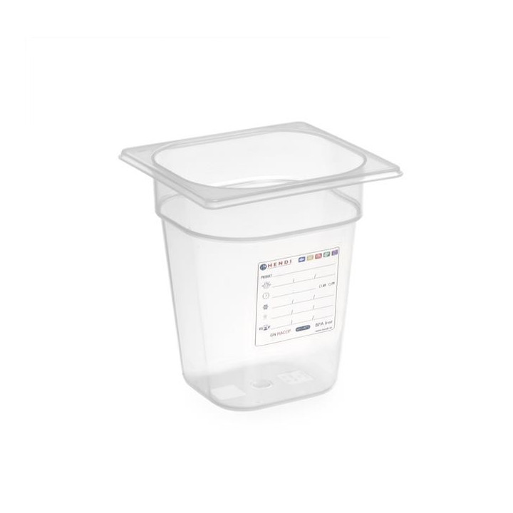 Pojemnik GN 1/6 - 176x162 mm  100 Hendi polipropylen 880470