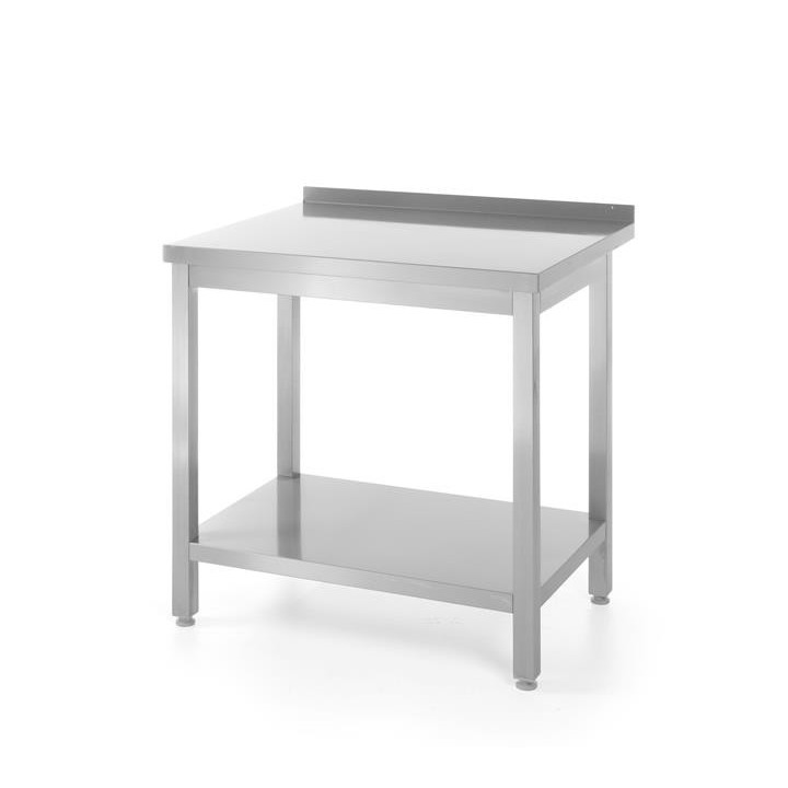 Stół roboczy przyścienny z półką - skręcany 1000x600x850