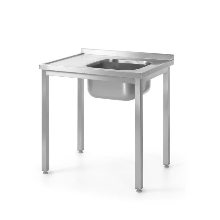 Stół z jednym zlewem – prawy - skręcany 1000x600x850