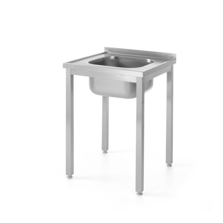 Stół z jednym zlewem - skręcany 600x600x850