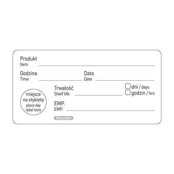 Naklejka food safety – „data przydatności”