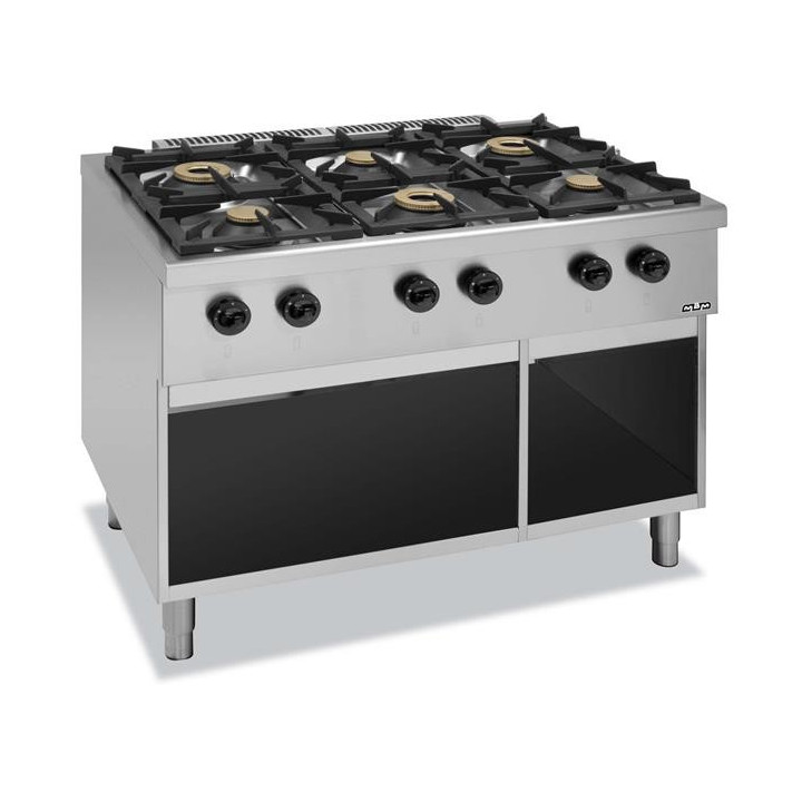 Kuchnia gazowa na podstawie z trzech stron zamkniętej C6SA77G