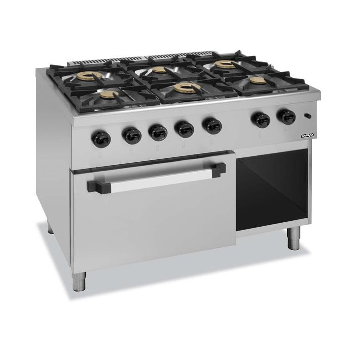 Kuchnia gazowa z piekarnikiem gazowym GN 2/1 C6SFA77G