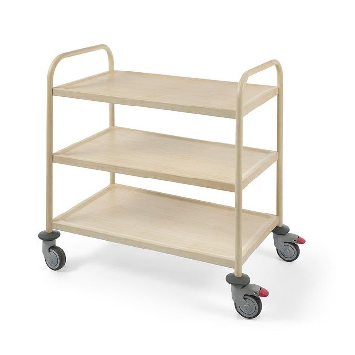 Wózek do serwowania w okleinie drewnianej ciemny