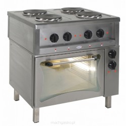 Kuchnia elektryczna 4-płytowa z piekarnikiem elektrycznym