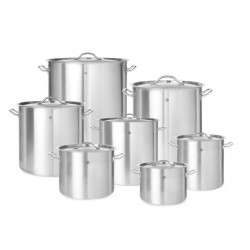 Garnek średni - z pokrywką Budget Line  14 l śr. 300 x 200 h