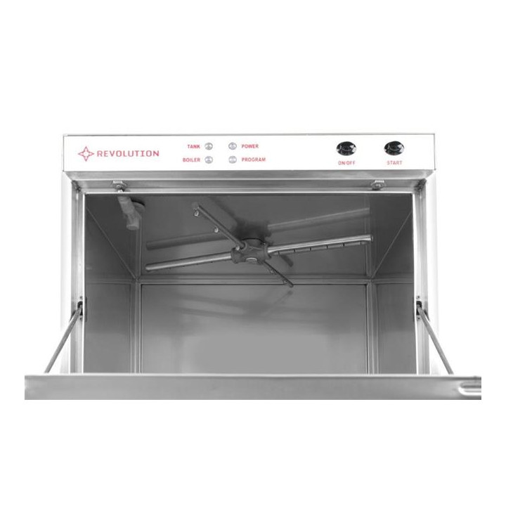 Zmywarka do szkła 40x40 - sterowanie elektromechaniczne z dozownikiem detergentu