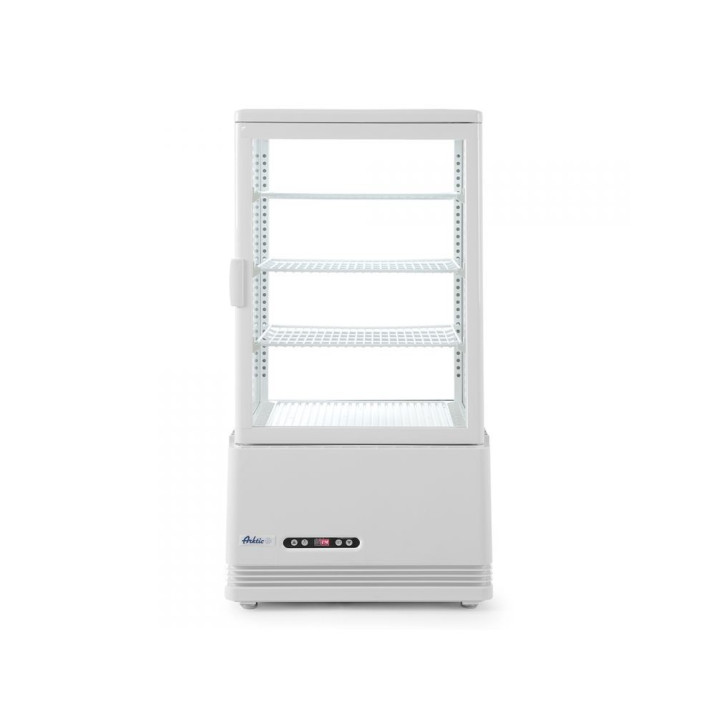 Witryna chłodnicza nastawna 78L biała Zakres temperatur: 0 / 12˚C Arktic Hendi 233641