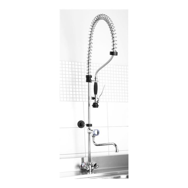 Bateria stołowa z prysznicem i wylewką