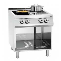 Kuchnia indukcyjna z 4-pola grzewcze z podstawą otwartą, 800x900x900 mm | BARTSCHER, 296319