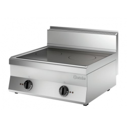 Kuchnia indukcyjna z 2 polami grzewczymi, nastawna, 700x650x295 mm | BARTSCHER, 650 Snack