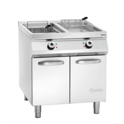 Frytownica elektryczna z pojemnikiem na tłuszcz, podwójna 2x20 l, 800x900x900 mm | BARTSCHER, 296970