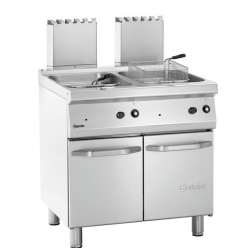 Frytownica gazowa dwukomorowa na szafce 2x15 l | BARTSCHER, 700 Classic