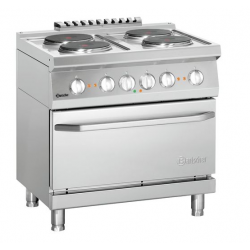 Kuchnia elektryczna 4-płytowa z piekarnikiem elektrycznym GN 2/1 | BARTSCHER, 286234W