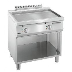 Płyta grillowa elektryczna z gładką płytą stalową i otwartą podstawą, 800x700x850 mm | BARTSCHER, 700 Classic