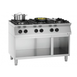 Kuchnia gazowa 6-palnikowa z podstawą otwartą, 1200x700x955 mm | BARTSCHER, MFGO 7060