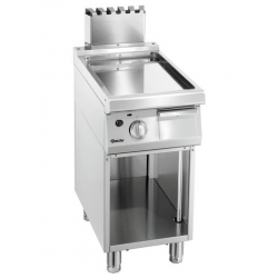 Płyta grillowa gazowa z gładką płytą stalową i otwartą podstawą, 400x700x850 mm | BARTSCHER, 700 Classic