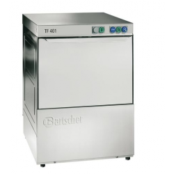 Zmywarka gastronomiczna do szkła ze zmiękczaczem wody i pompą wypompowującą, kosz: 400x400 mm | BARTSCHER, Deltamat TF 401 LPW