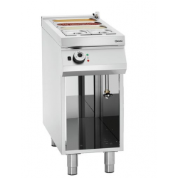 Bemar elektryczny z komorą GN 1/1 i GN 1/3 oraz z zaworem doprowadzającym wodę i spustem w dnie, 400x900x900 mm